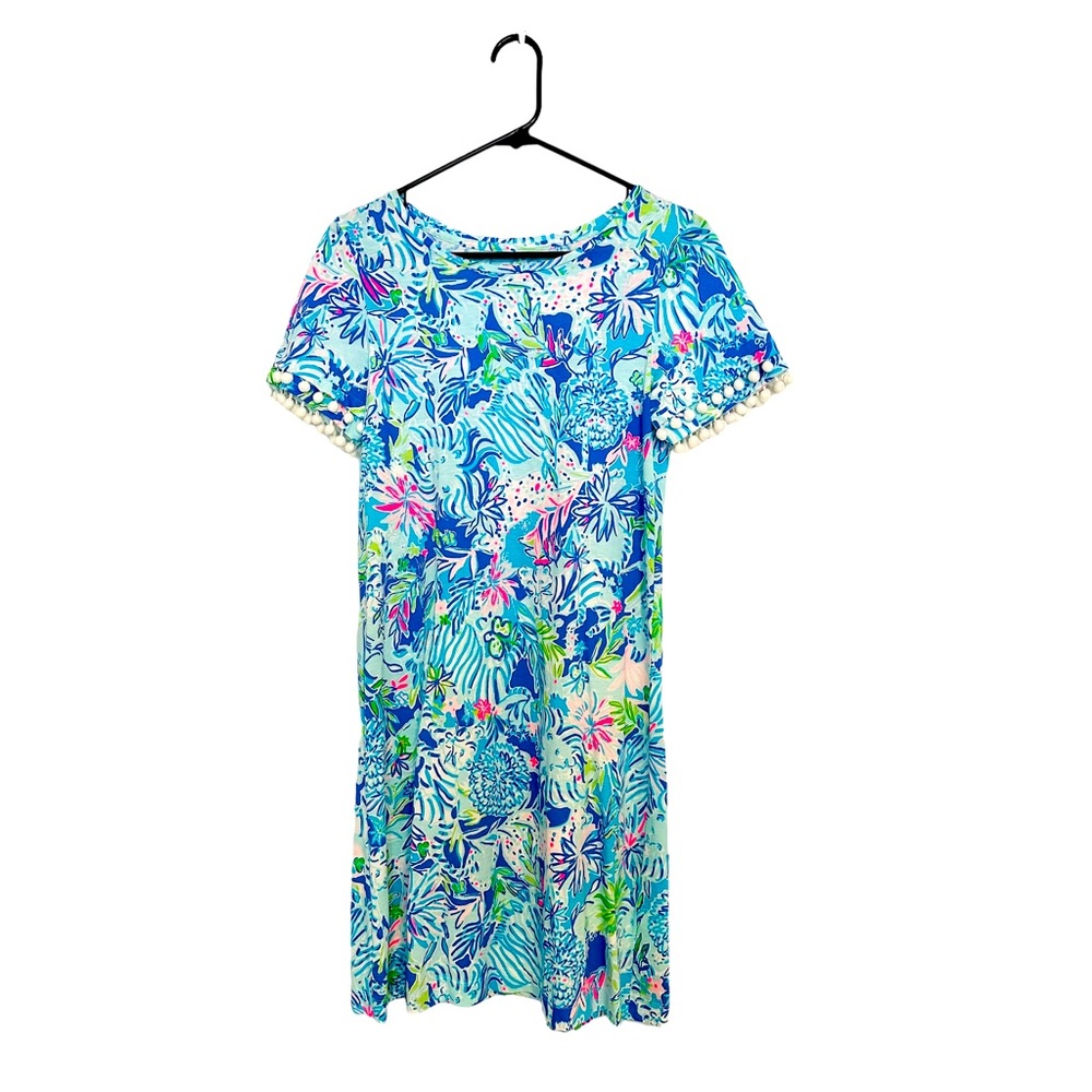 Lilly Pulitzer Pom Pom Short Sleeve Dress